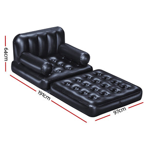 Inflatable Air Lounge Lazy Sofa Blow Up With Ottoman