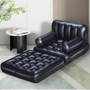 Inflatable Air Lounge Lazy Sofa Blow Up With Ottoman