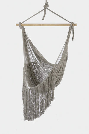 Cascade Mexican Hammock Chair With Loose Fringe