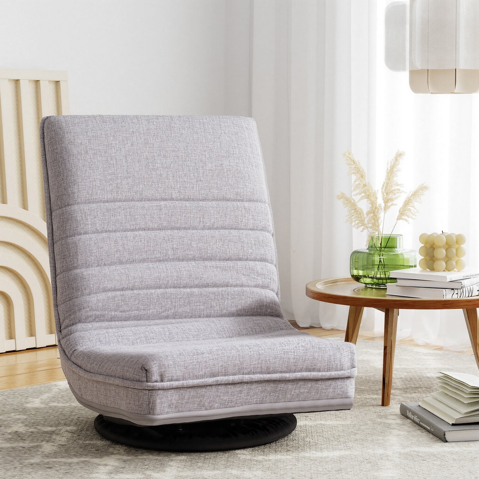 Swivel 360 Adjustable Floor Sofa Chair - Grey