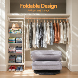 Swivel 360 Adjustable Floor Sofa Chair - Grey