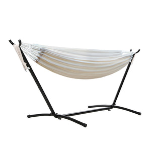 Single Hammock with Stand Combo - Cream