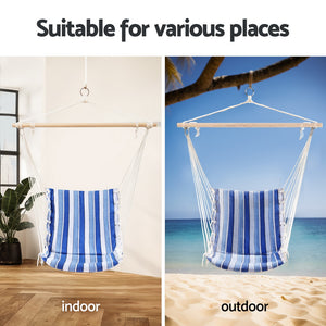 Hanging Hammock Chair Swing Blue