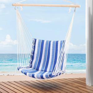 Hanging Hammock Chair Swing Blue