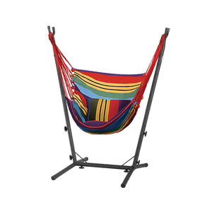 Gardeon Multicolour Hammock Chair With Metal Frame