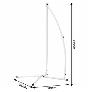 Hanging Hammock White Chair Stand - A Shape Frame
