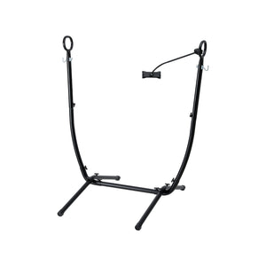 Hammock Chair Stand Iron Frame w/ Phone Holder Black