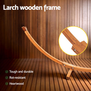 Gardeon Hammock Stand Larch Wood 315cm Length