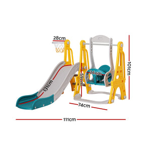 Keezi Kids Slide Swing Play Set