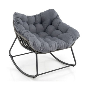 Oversized Outdoor Rocking Chair With Removable Cushion