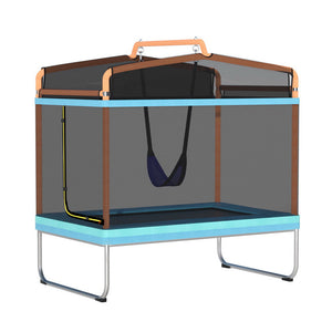 6FT Kids Trampoline w/ Swing Enclosure Safety Net