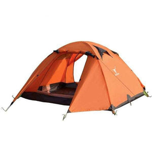 2 Person Portable Outdoor LightweightCamping Waterproof Tent - Orange