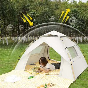 Green 2 Person Lightweight Camping Tent (200*150*125cm)