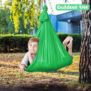 Red Kids Outdoor Hanging Yoga Swing Pod