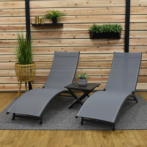 Pool Sun Lounge Chair 3 pc Set