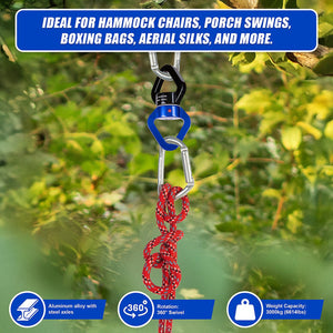 360 Rotating Swing Swivel Hardware Hammock Hanger