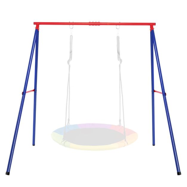 XL A-Frame Steel Swing Hanging Chair Stand with Ground Stakes