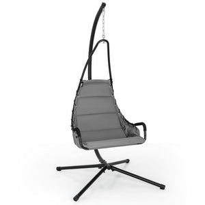 Hanging Swing Chair with Stand and Extra Large Padded Seat