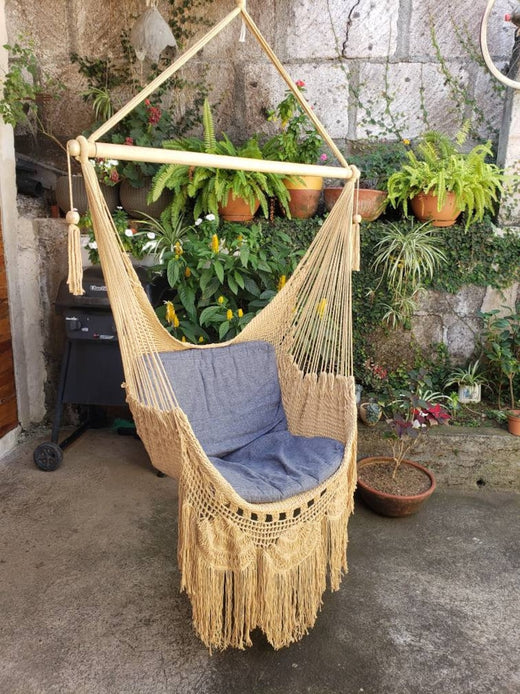 Luxury Hammock Chair With Fringe