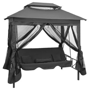 Outdoor Swing Bench & Gazebo