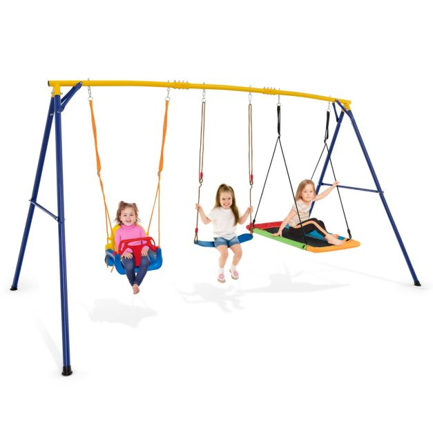 300 KG 3-in-1 Heavy Duty Carbon Steel Swing Set