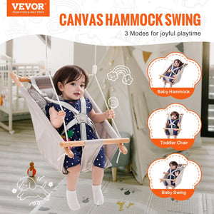 5 Point Canvas Baby Swing With Harness