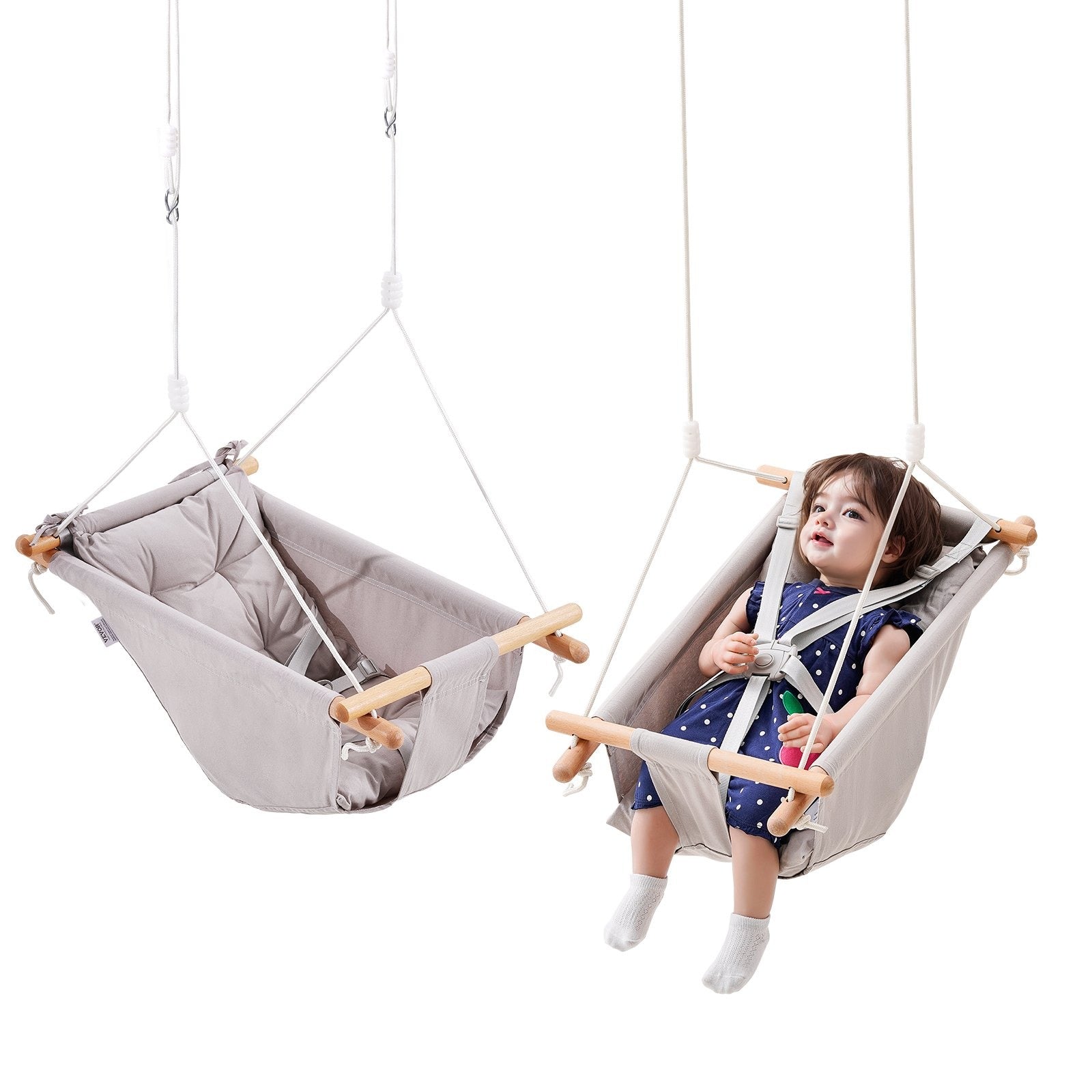 5 Point Canvas Baby Swing With Harness