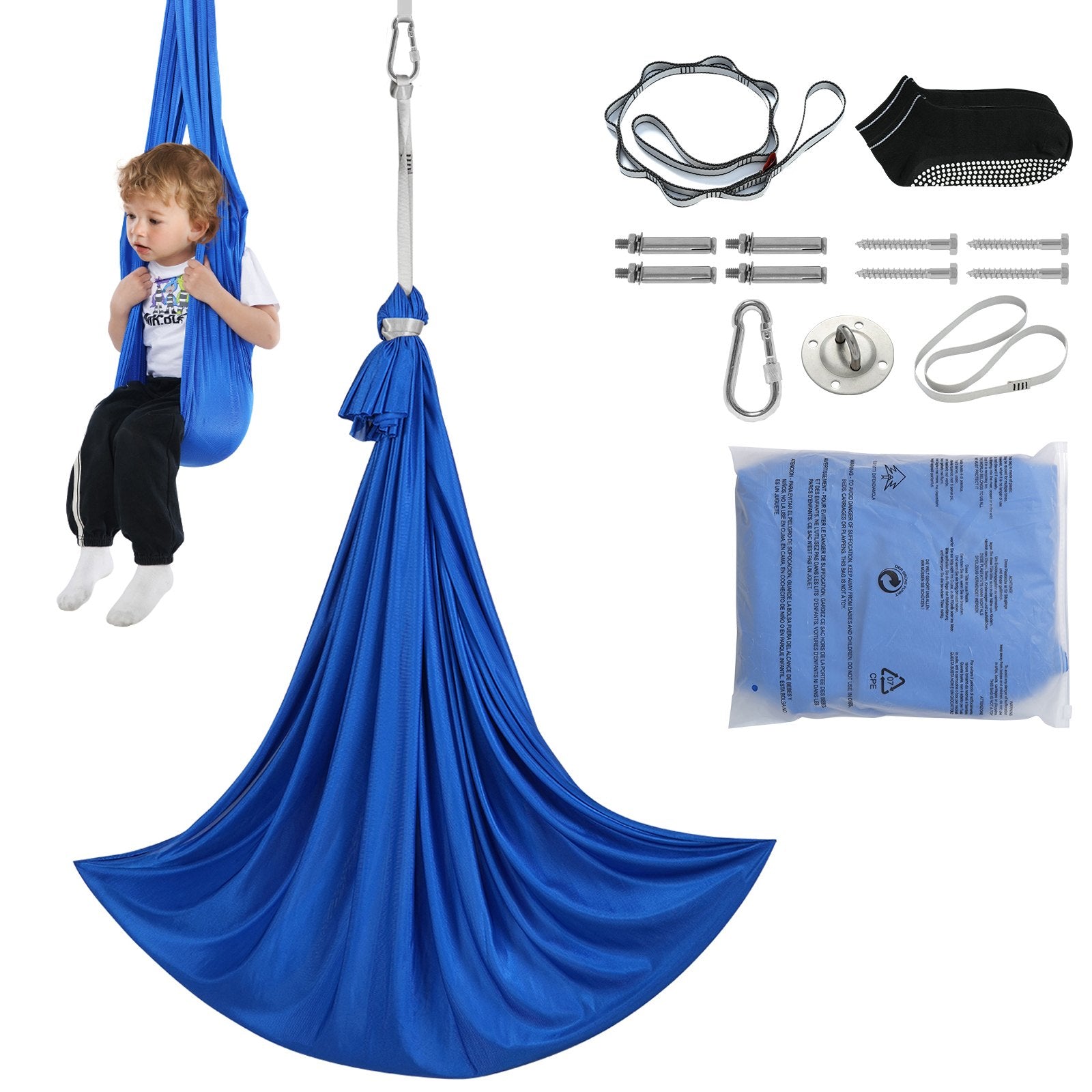 Nylon Therapy Sensory Yoga Swing Hammock for Kids