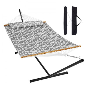 Freestanding Double Spreader Hammock with Stand - Heavy Duty