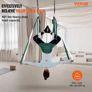 Aerial Yoga Swing Set, 2.5 m Length Yoga Hammock Hanging Swing