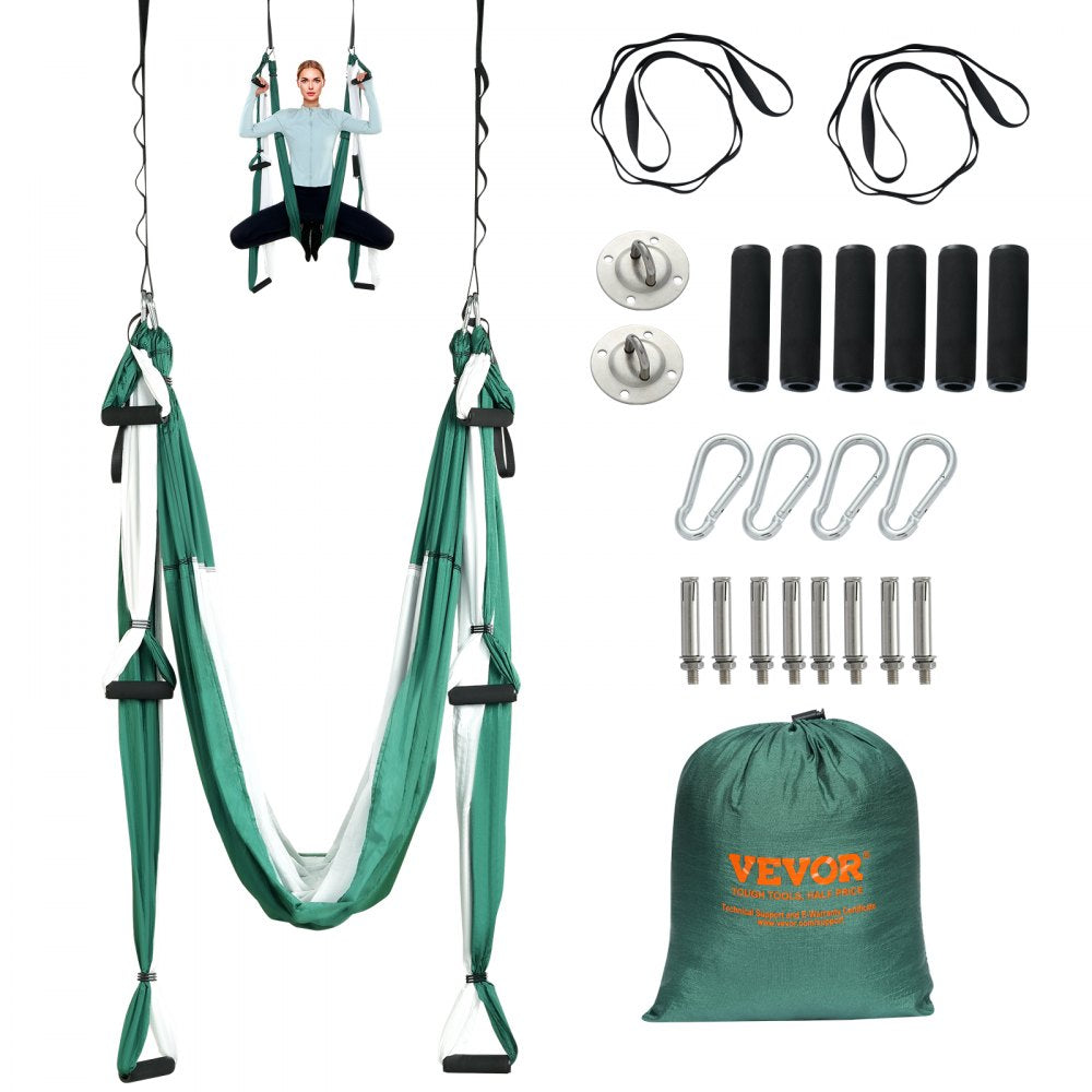 Aerial Yoga Swing Set, 2.5 m Length Yoga Hammock Hanging Swing