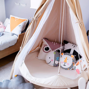 Kids TiiPii Hanging Tent + Stand + Playtime Set