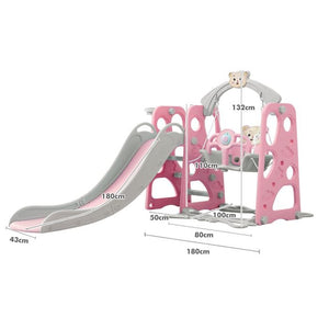 Kids 3-in-1 Slide and Swing Play Set - BoPeep