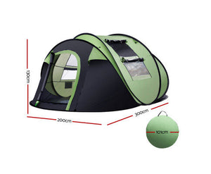 5 Person Instant Pop Up Camping Tent/Beach Tent