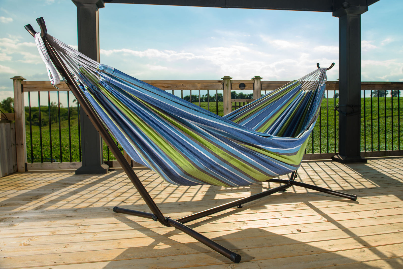 Freestanding Double Hammock & Stand Combo