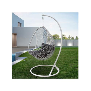 Curved Rattan Hanging Egg Chair