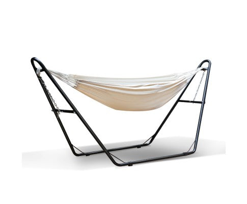 Steel Freestanding Hammock Combo- Cream