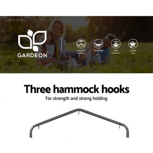 Hanging Hammock Arm Chair with Double Stand Grey