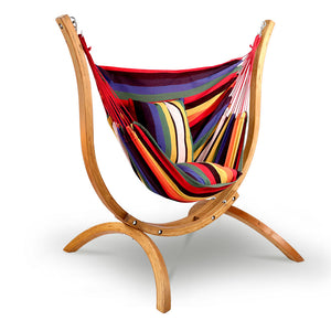 Freestanding Wooden Hanging Hammock Chair Combo