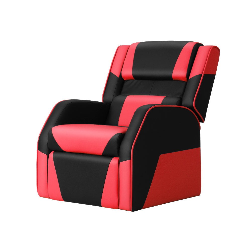 Kids Recliner Gaming Chair - Red