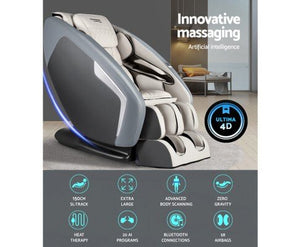 Livemor 4D Electric Massage Chair Shiatsu SL - Navy Grey