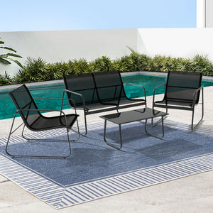 4 Piece Outdoor Lounge Setting - Chair & Table Set
