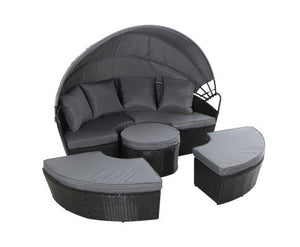 Outdoor Round Rattan Daybed