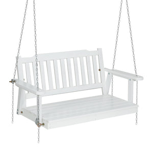 Gardeon Porch Swing Chair with Chain -  White