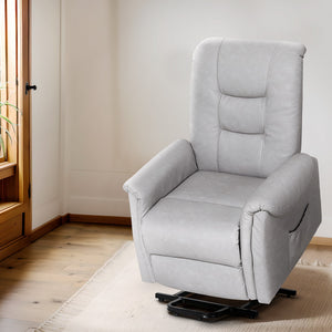 Artiss Recliner Lift Chair Grey Leather