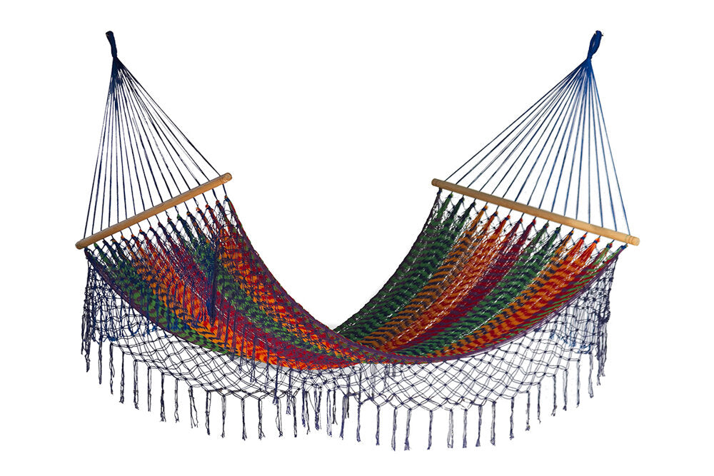 Deluxe Spreader Hammock With Fringe - King