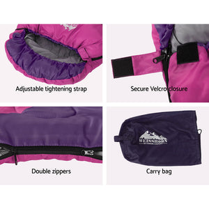 Thermal Sleeping Bag for Kids 172cm - Pink