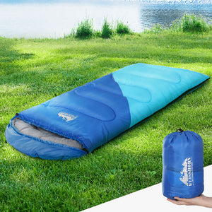 Thermal Sleeping Bag for Kids 136cm - Blue