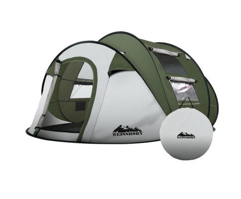 camping tent for 5 person 5 Person Instant Pop Up Camping Tent/Beach Tent - Steel