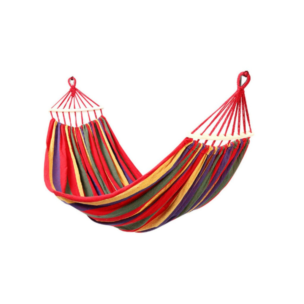 Cotton Camping Hammock Red